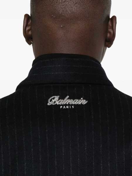 Paltoane Balmain Balmain Coats BLEU MARINE/BLANC/NOIR Barbati (BM 19210830) 5