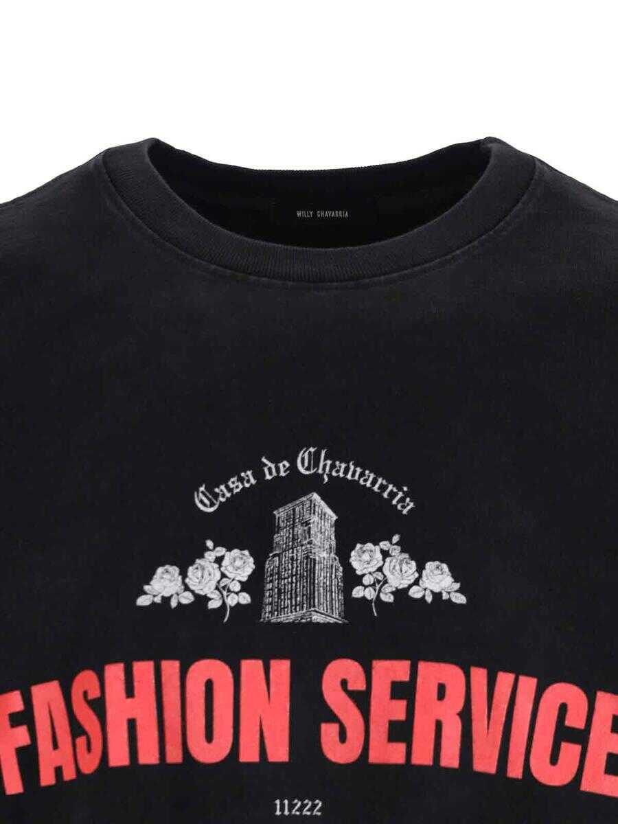 Topuri Willy Chavarria Willy Chavarria T-Shirts And Polos Black Barbati (BM 19211160) 3