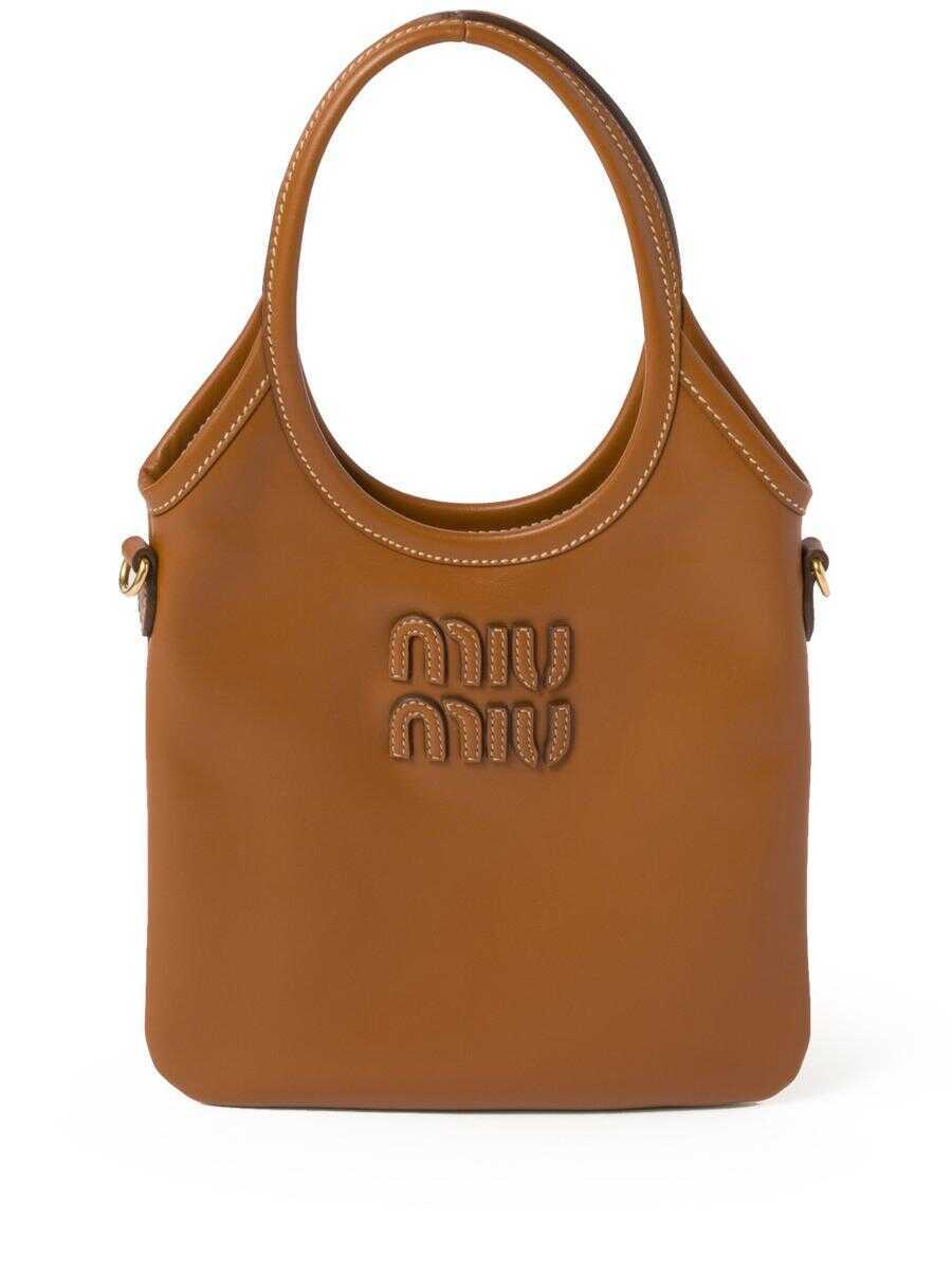 Genti de mana Miu Miu Miu Miu Borse Softy Brown Femei (BM 19211484) 1