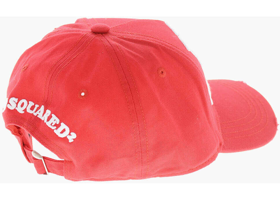 Sepci DSQUARED2 Embroidered Dean & Dan Baseball Cap Red Barbati (BM 19211681) 2