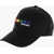 DSQUARED2 Embroidered Rainbow Leaf Baseball Cap With Logo Black