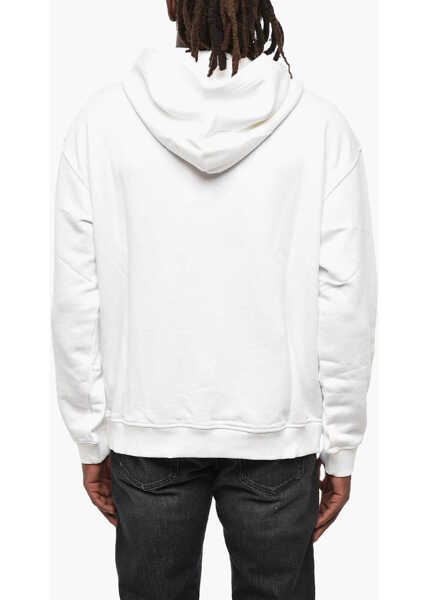 Bluze de trening Diesel Essentials Cotton Hoodie With Logo Patch White Barbati (BM 19211711) 2