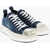 DSQUARED2 Denim Berlin Sneakers With Rubber Toe Blue
