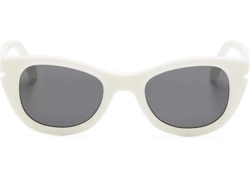 Ochelari de soare Off-White Solid Color Boulder Cat Eye Sunglasses White Femei (BM 19211786) 1