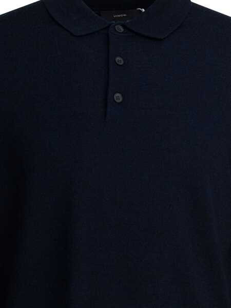 Tricouri Polo Vince Merino wool polo shirt Blue Barbati (BM 19211853) 4