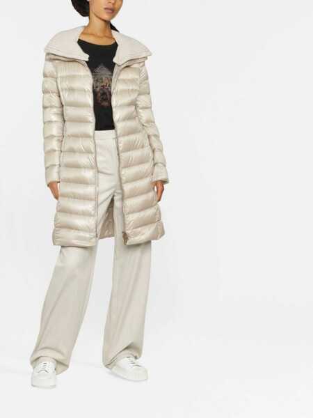 Geci de iarna Herno Long down jacket with wool collar Beige Femei (BM 19211862) 2