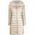 Herno Long down jacket with wool collar Beige
