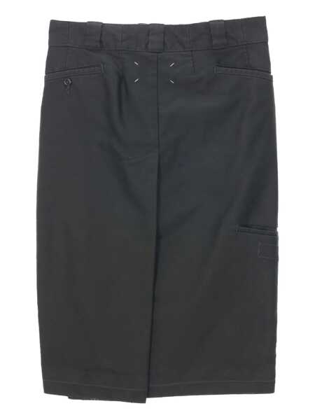 Fuste casual Maison Margiela Cotton midi skirt Grey Femei (BM 19211865) 5