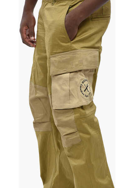 Pantaloni casual DSQUARED2 Straight Leg Stretch Cotton Cargo Pants Green Barbati (BM 19211915) 3