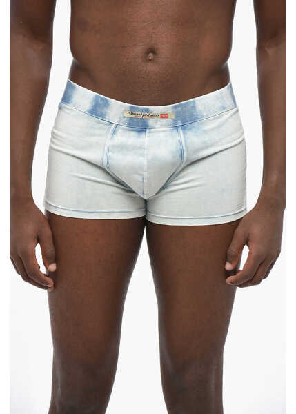 Lenjerie intima Diesel Delav Effect Stretch Cotton Umbx-Damien-H Boxer Blue Barbati (BM 19211945) 1