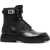 DSQUARED2 Leather Combat Boots Icon With Internal Zip Black