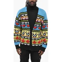 Cardigane Virgin Wool Blend Ciro Cardigan With V-Neck Barbati