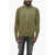 Diesel Full Zip Freex Cotton Mock Neck Sweater Military Green