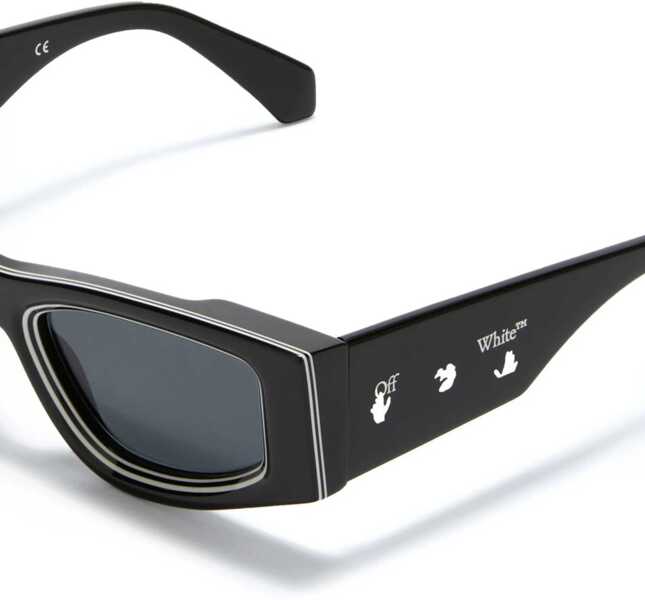 Ochelari de soare Off-White Solid-Color Sunglasses Andy With Contrast Details Black Femei (BM 19212113) 2