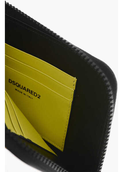 Portofele DSQUARED2 Leather Wallet With Neck Strap Yellow Barbati (BM 19212128) 4
