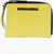 DSQUARED2 Leather Wallet With Neck Strap Yellow