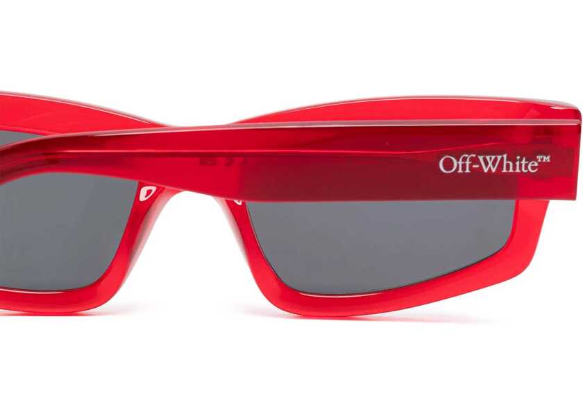 Ochelari de soare Off-White Occhiali Da Sole Rettangolari Miramar A Tinta Unita Red Femei (BM 19212161) 3
