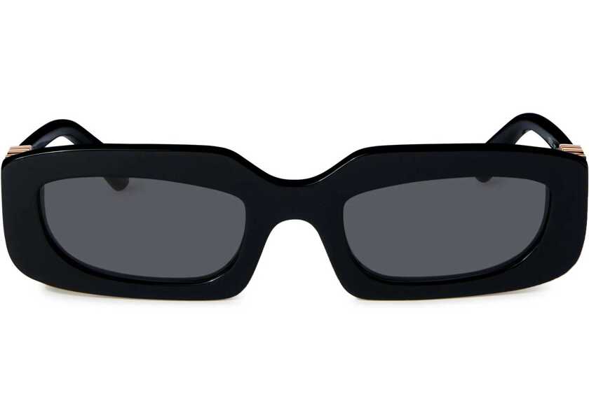 Ochelari de soare Off-White Oval-Shaped Renton Sunglasses With Golden-Effect Monogram Black Femei (BM 19212164) 1