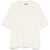 Off-White Crew Neck Short-Sleeve T-shirt with all-Over Logo CREAM - CREAM