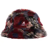 Palarii Faux fur bucket hat Femei