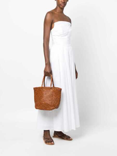 Genti de umar DRAGON DIFFUSION Small Grace Basket Bag BROWN Femei (BM 19212614) 2