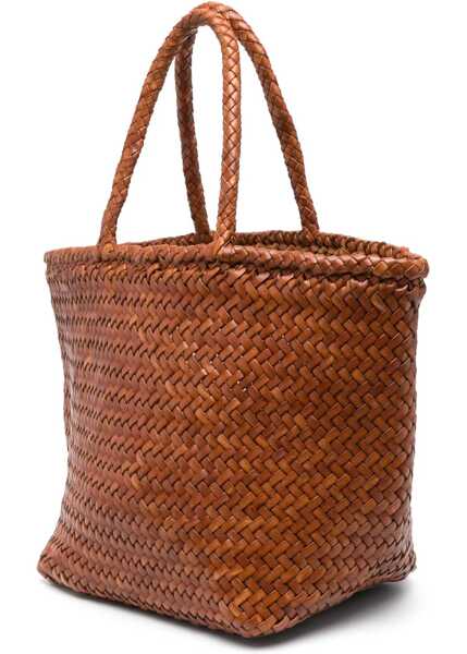 Genti de umar DRAGON DIFFUSION Small Grace Basket Bag BROWN Femei (BM 19212614) 3