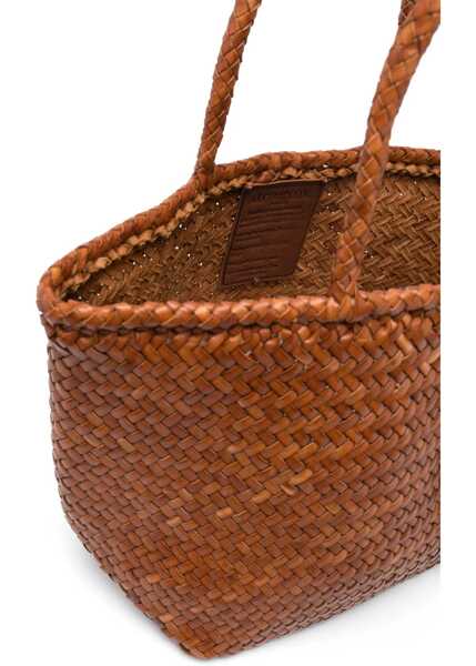 Genti de umar DRAGON DIFFUSION Small Grace Basket Bag BROWN Femei (BM 19212614) 5