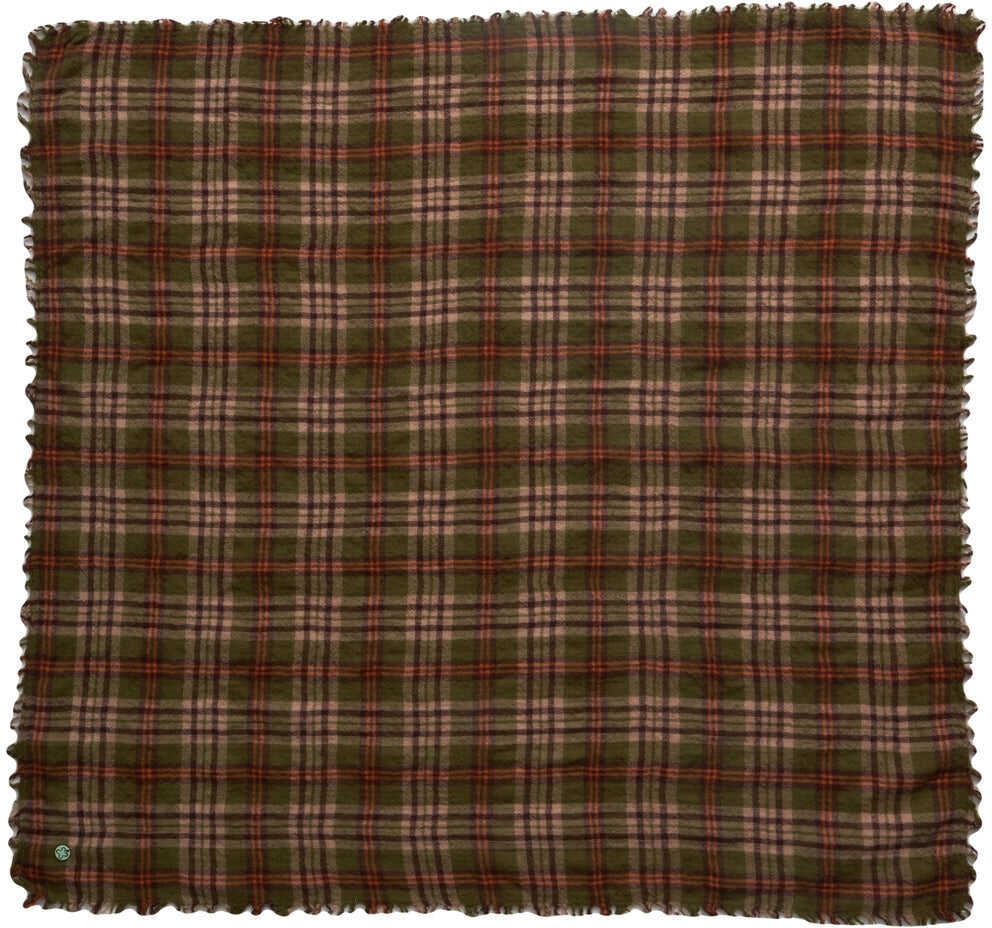 Esarfe Codello Scarf with check pattern Olive Barbati (BM 19212710) 3