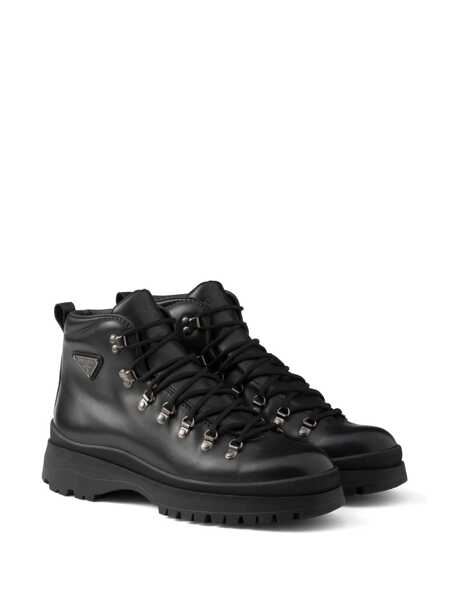 Bocanci Prada Prada Brixxen Boots In Leather Black Barbati (BM 19214229) 2