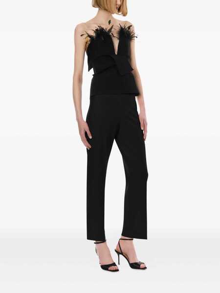 Topuri Alberta Ferretti Alberta Ferretti Feather Top Black Femei (BM 19214997) 2