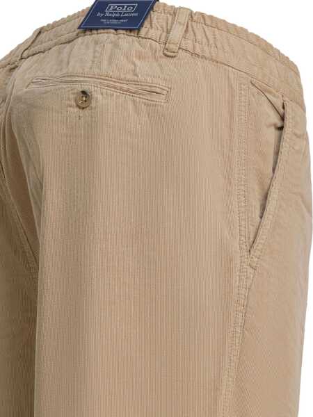Pantaloni casual Ralph Lauren Velvet Lateef Pants Beige Barbati (BM 19217205) 4