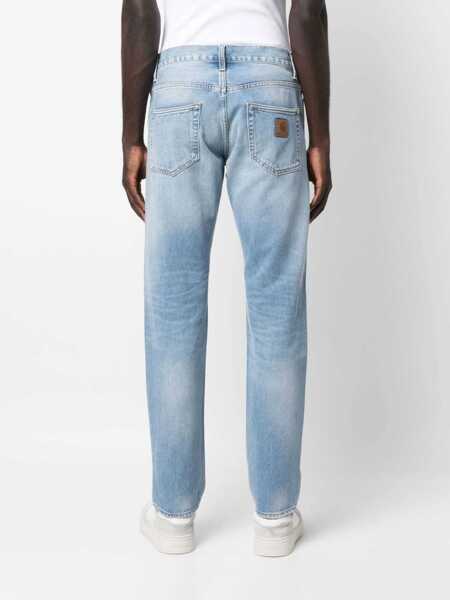 Blugi drepti Carhartt Jeans Klondike Blue Barbati (BM 19217247) 4