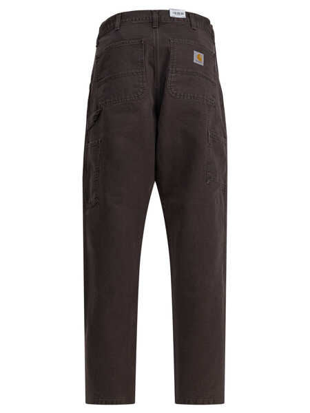 Pantaloni casual Carhartt Single Knee Pants Brown Barbati (BM 19217259) 2