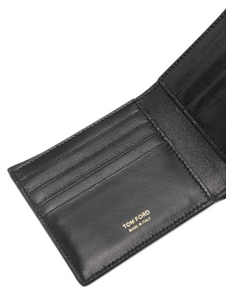 Portofele Tom Ford Crocodile print leather wallet Black Barbati (BM 19217340) 3