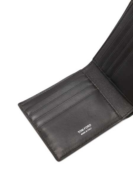 Portofele Tom Ford Crocodile print leather wallet Brown Barbati (BM 19217346) 3
