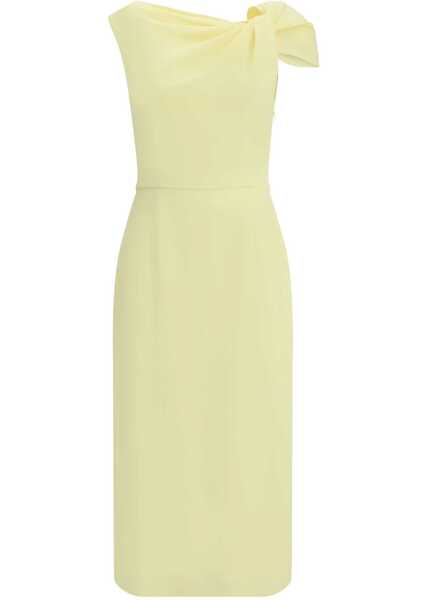 Rochii Givenchy Draped Midi Cady Dress BUTTER Femei (BM 19217366) 1