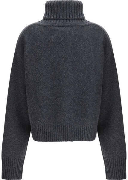 Pulovere EXTREME CASHMERE N434 Crop Xtra Turtleneck Sweater in Cashmere SHADOW Femei (BM 19217369) 2