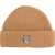 MAISON KITSUNÉ Beanie With Fox Patch BROWN
