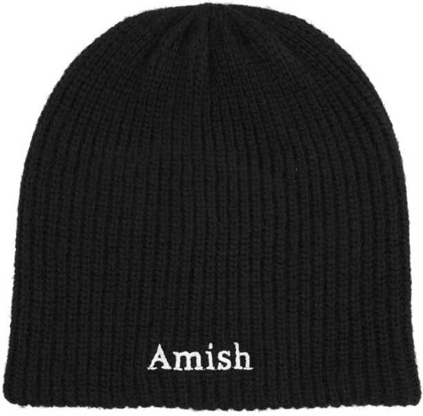 Caciuli AMISH Ribbed Beanie With Logo BLACK Barbati (BM 19217432) 1