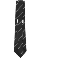 Accesorii Saint Laurent pentru Barbati - Cravate Saint Laurent Wide Striped Tie BLACK Barbati (BM 19217498) - B-mall.ro