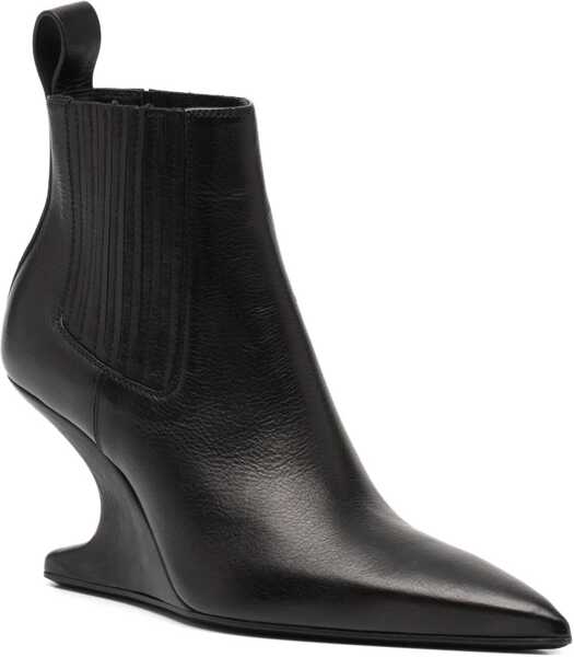 Cizme scurte Rick Owens Ankle Sharp Boot BLACK Femei (BM 19217501) 2