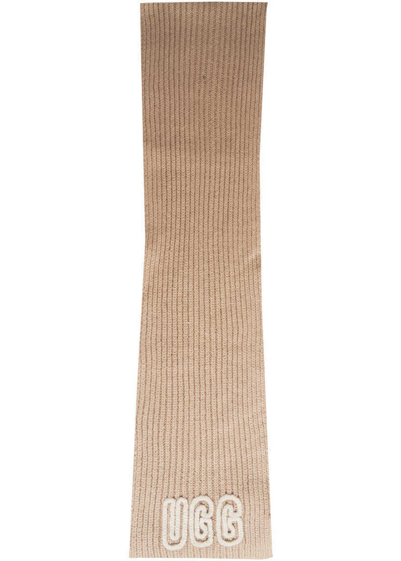 Esarfe UGG Scarf with logo embroidery Beige Femei (BM 19217636) 1