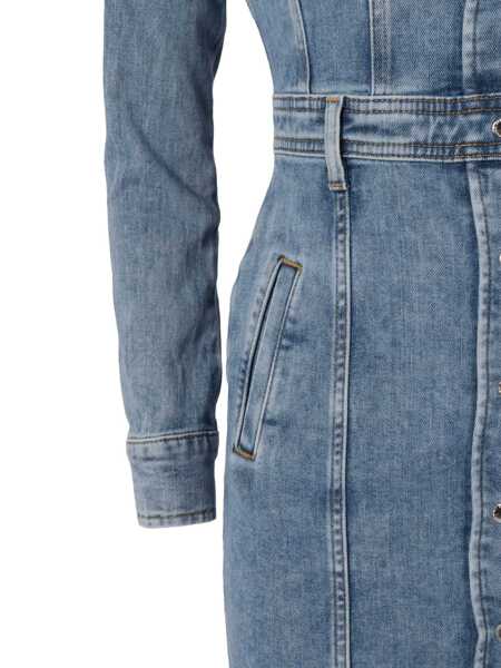 Rochii 7 For All Mankind LUXE DRESS Morning Sky Light Blue Femei (BM 19220586) 3