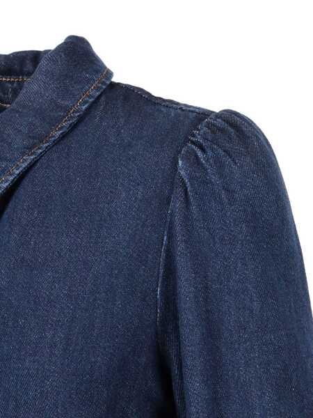 Camasi 7 For All Mankind PUFF SLEEVE SHIRT Poppy Blue Femei (BM 19220610) 3