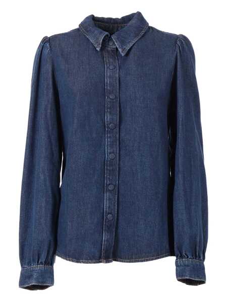 Camasi 7 For All Mankind PUFF SLEEVE SHIRT Poppy Blue Femei (BM 19220610) 1