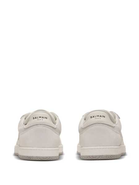 Sneakers Balmain Balmain Swan Sneakers In Suede And Smooth Leather WHITE Barbati (BM 19221492) 3
