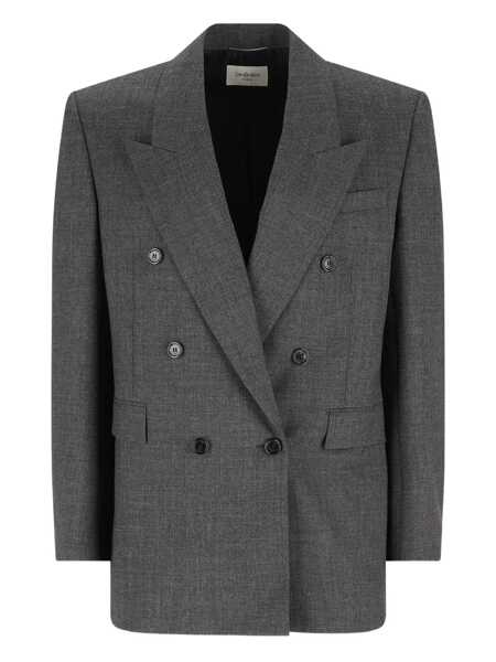 Geci Saint Laurent Saint Laurent  Jackets GREY Barbati (BM 19221720) 1