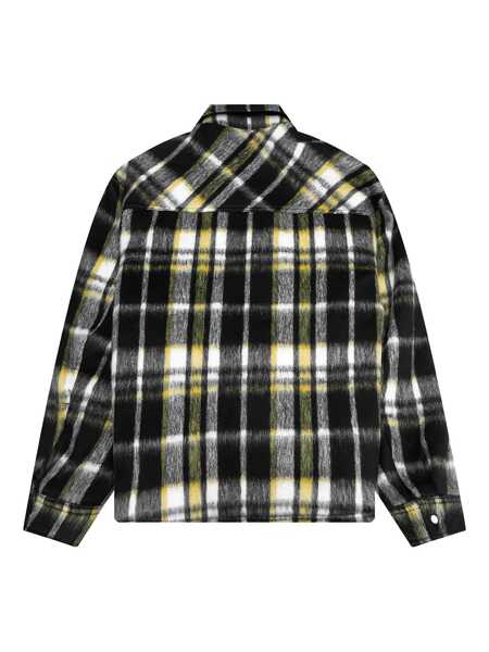 Camasi REPRESENT Represent Represent Wool Plaid Overshirt Black Barbati (BM 19222107) 2