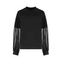 Topuri Moncler Long Sleeve Top In Tulle Femei
