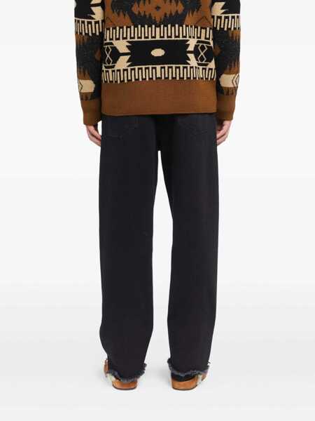 Cardigane ALANUI Alanui Wool Cardigan With Jacquard Pattern Alanui Black Barbati (BM 19222902) 4